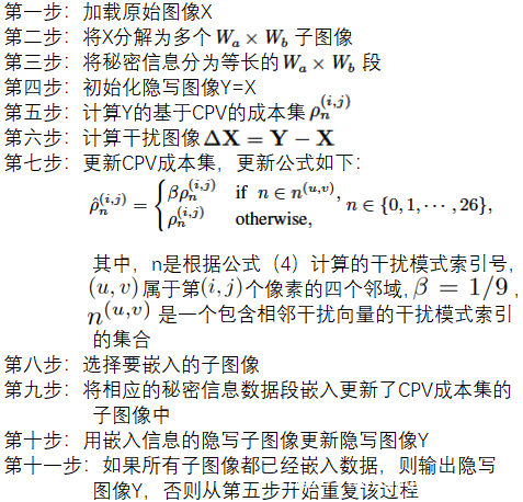 基于像素矢量成本的彩图隐写方案