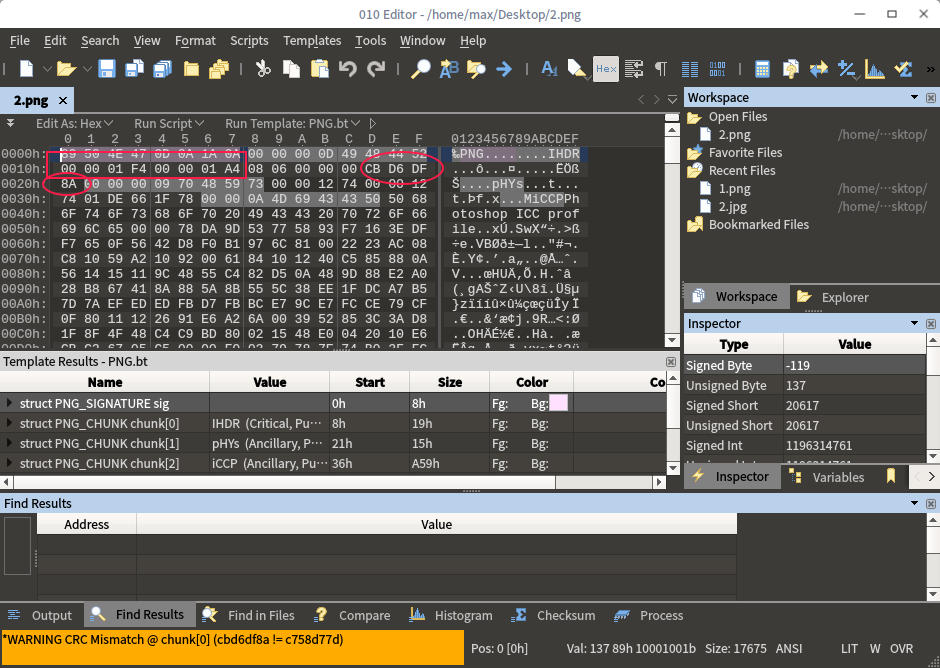 [CTF隐写]png中CRC检验错误的分析